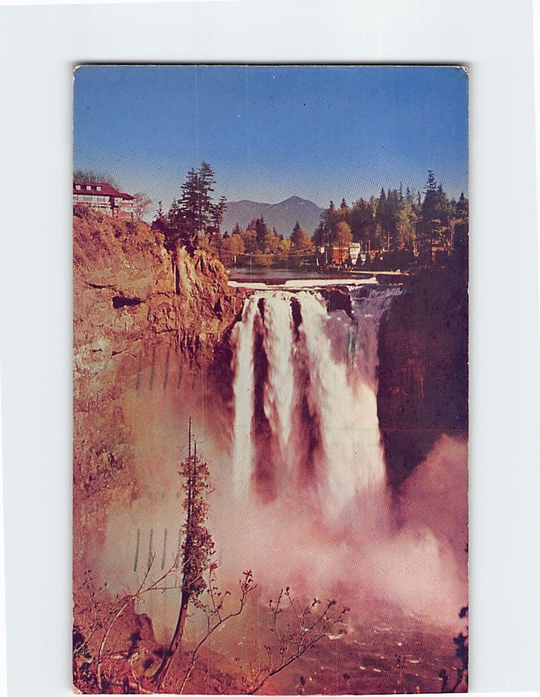 Postcard Snoqualmie Falls Washington USA