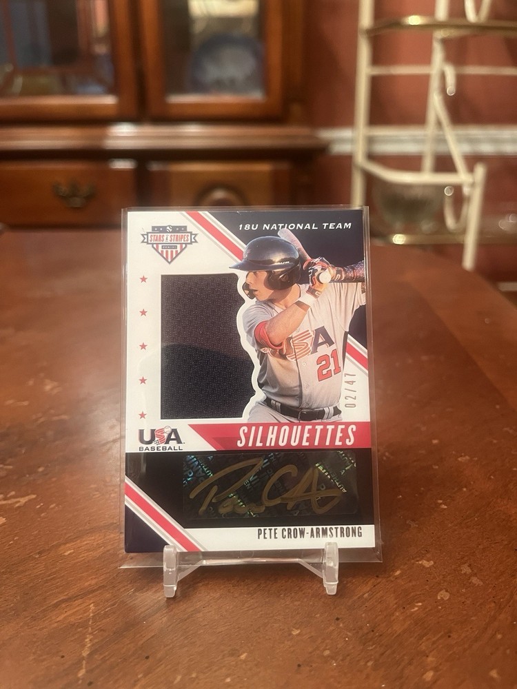 2020 USA Stars Stripes Pete Crow Armstrong Rc Auto Patch #2/47