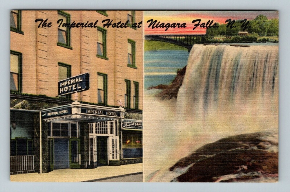 Niagara Falls NY-New York The Imperial Hotel Antique Vintage Souvenir Postcard