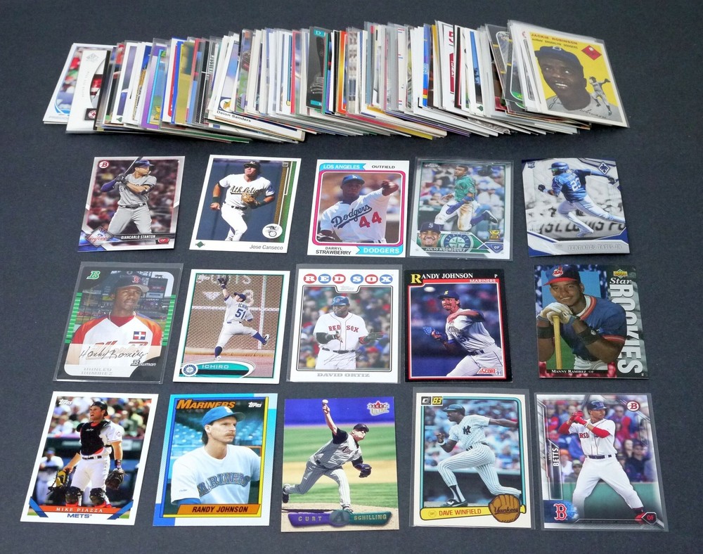 Huge Lot of 180 Big Name Stars MLB Baseball Cards - HOFers, Current Stars
