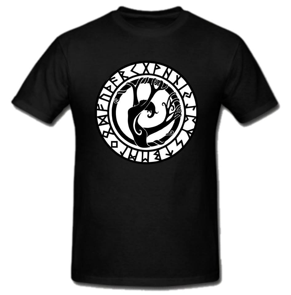 Viking Tree Girl Dancing with Vines Norse Mythology Thor Odin T-Shirt