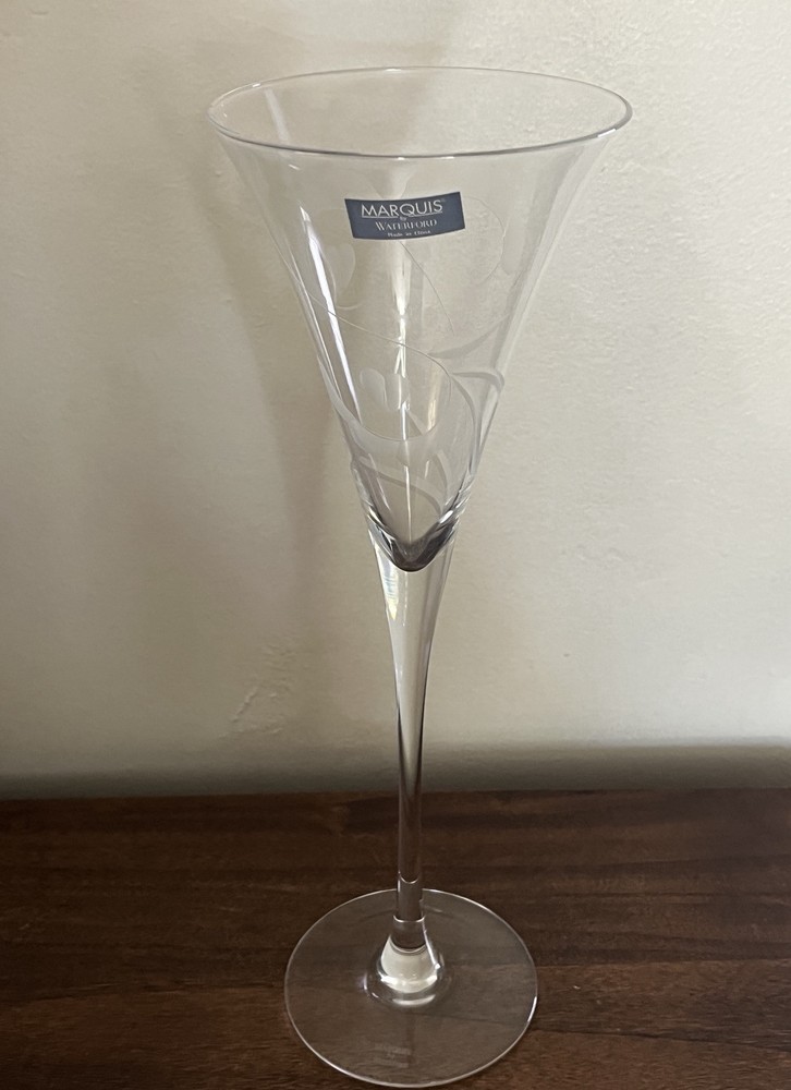 Waterford Marquis Celebration Champagne Flute 11.25 Inch Hearts Etched Elegant Glass