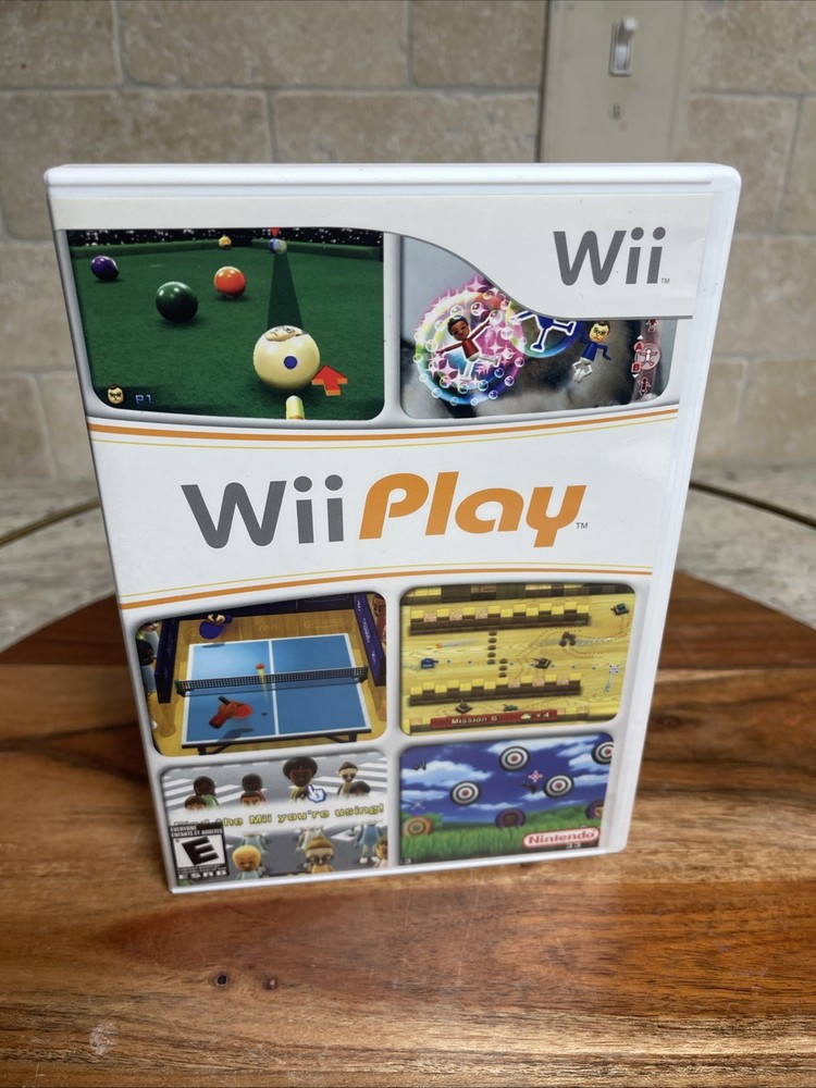 Wii Play (Nintendo Wii) CIB COMPLETE & TESTED
