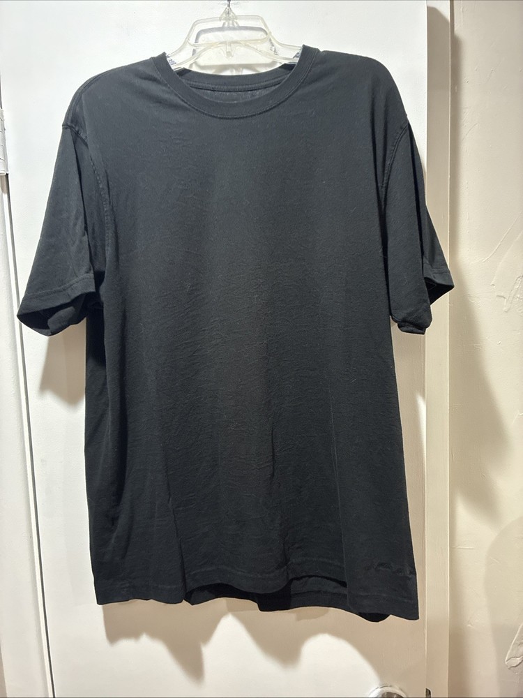 Eddie Bauer Men's XL Short Sleeve Crew Neck T-Shirt Black