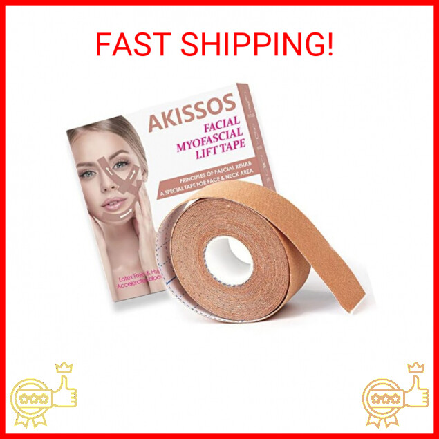 Akissos Facial Myofascial Lift Tape Face Lift Tape Face Toning Belts Anti Wrinkl