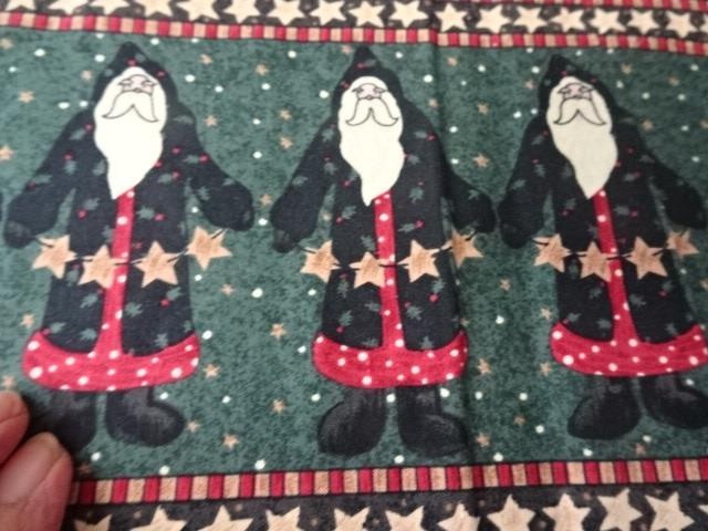 1 1/2 yds South Sea Import cotton quilt fabric-Debbie Mumm-Christmas-Santa Motif