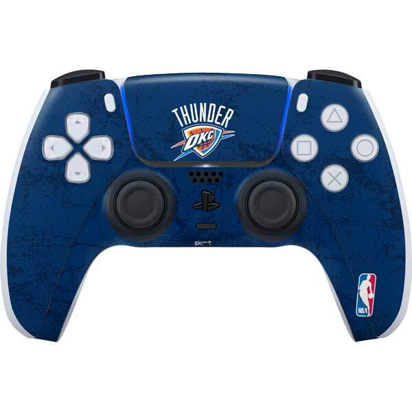 NBA Oklahoma City Thunder PS5 Controller Skin - OKC Thunder Distressed Blue