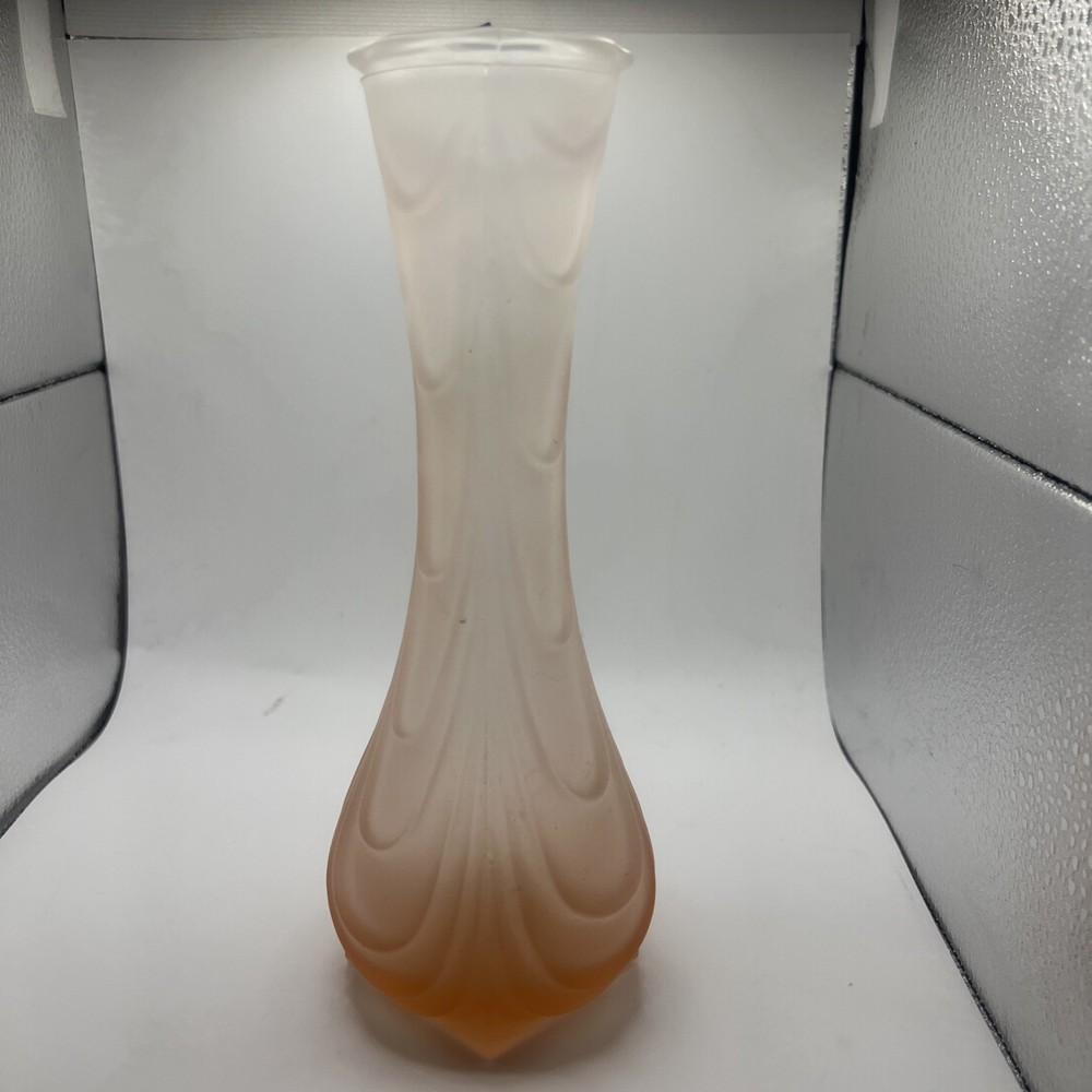 Pink Depression Glass Square Base Vase