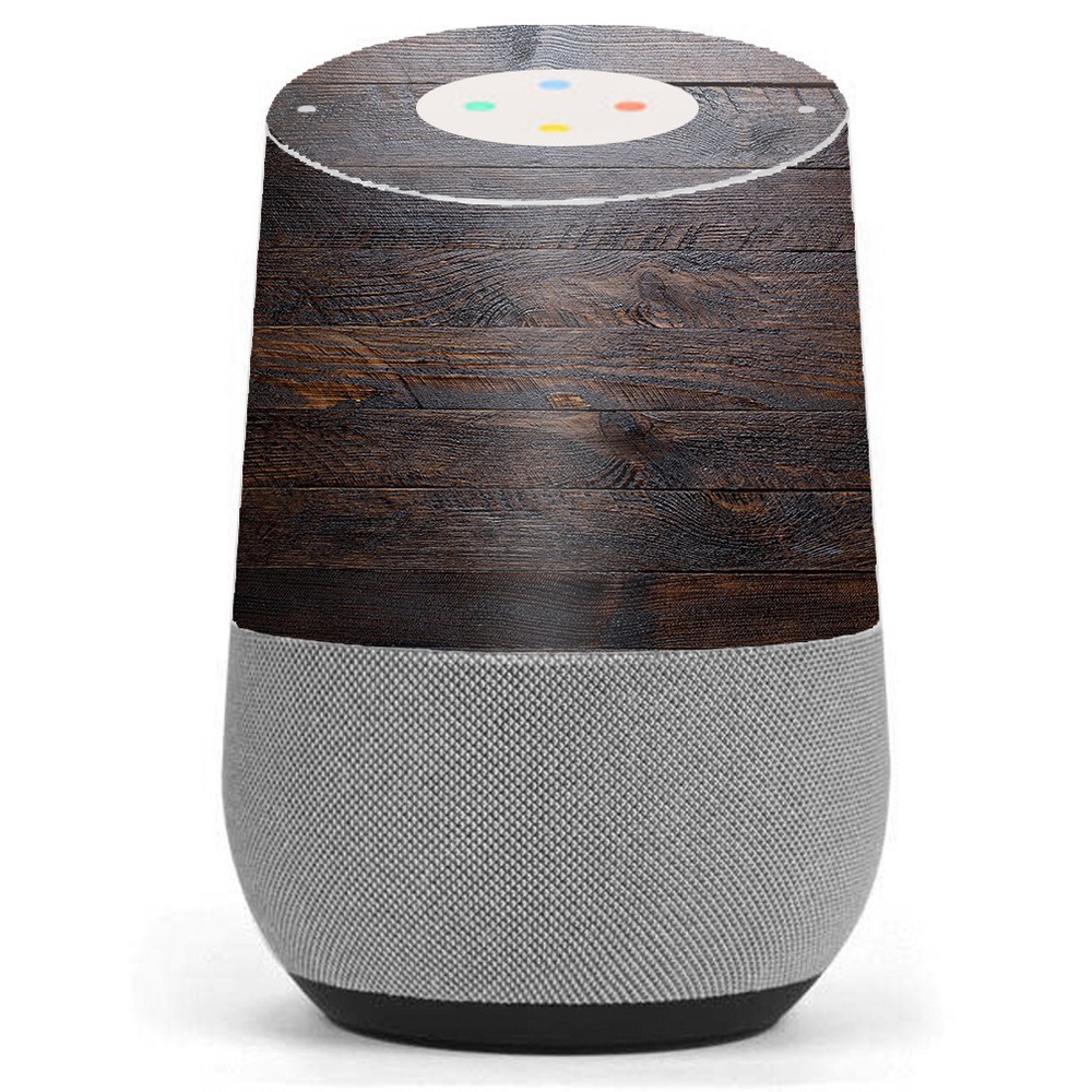 Skin Decal Vinyl Wrap for Google Home stickers skins cover/ Wooden wall pattern