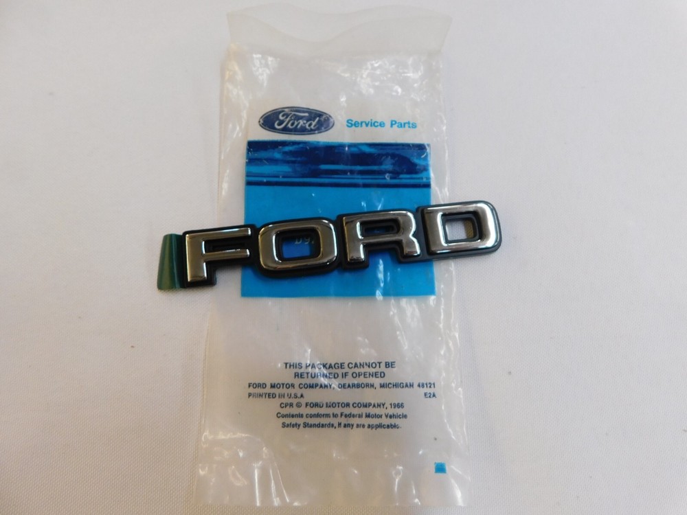 NOS OEM Ford 1979 1982 Mustang Emblem Script 1980 1981 Deck Lid + Cobra Hood