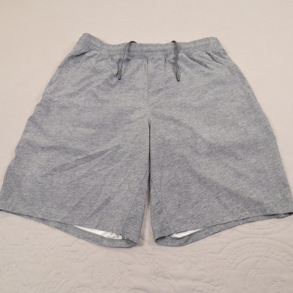 Lululemon Pace Breaker Shorts Mens Large Gray Lined LM7AAYS Lightweight Tech