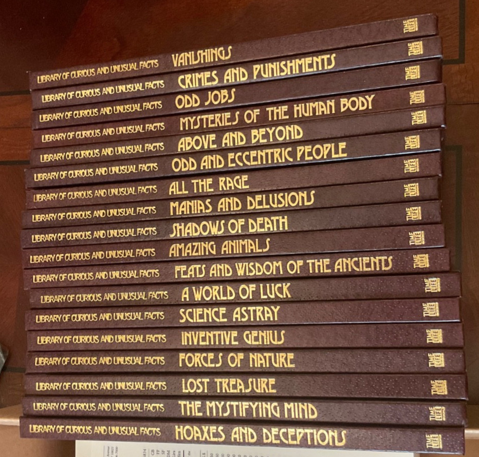 Complete 18 Volume Set Library Of Curious And Unusual Facts Time Life EXCELLENT