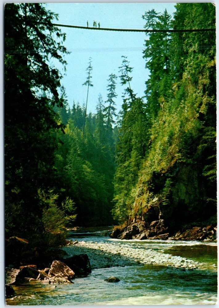 Postcard - The Capilano Suspension Bridge - North Vancouver, Canada