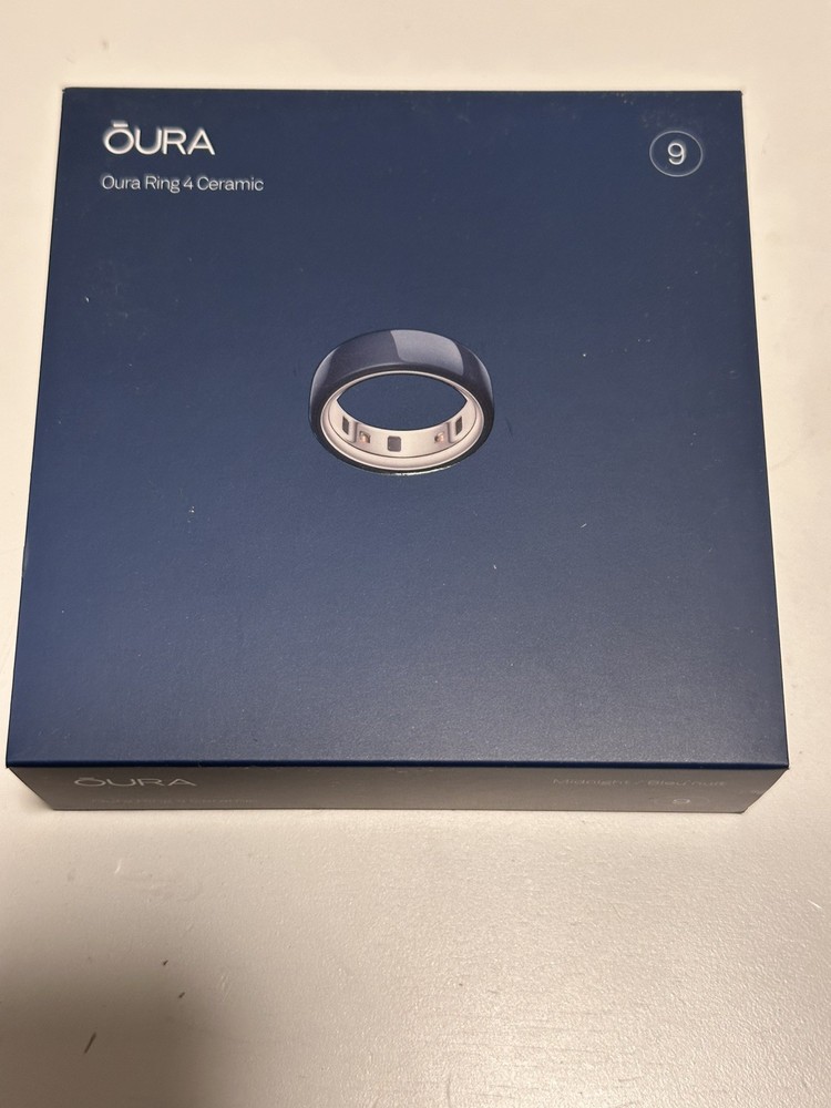 Oura Ring 4 Ceramic Midnight Blue Size 9 New Sealed