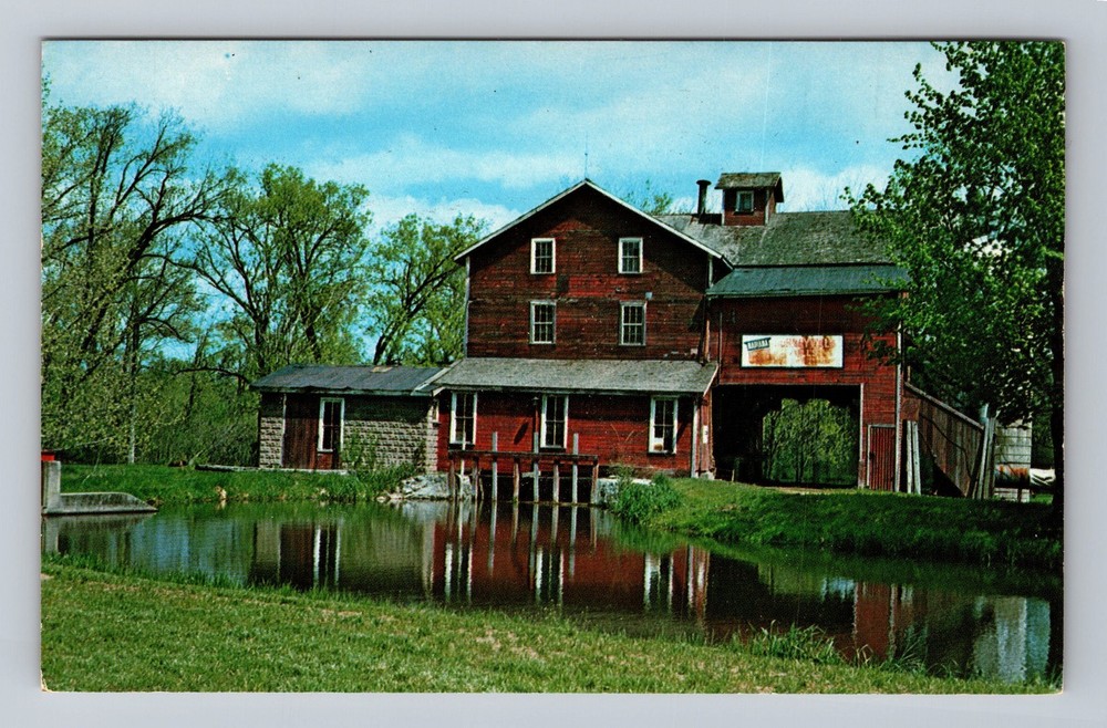 Elkhart County IN-Indiana Bonneyville Mill Vintage Postcard