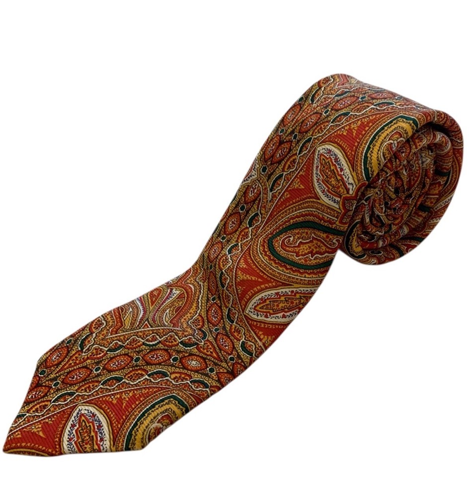 Men's Vintage Polo Ralph Lauren Silk Tie Paisley Made in USA