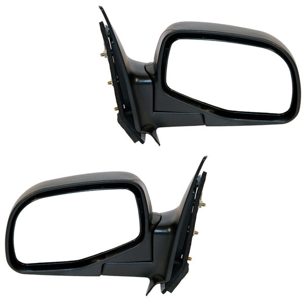 For 98-05 Ranger & B-Series Pickup Truck Rear View Mirror Manual Black SET PAIR