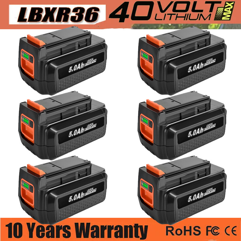 40V Max Black & Decker LBX2040 LBXR36 LST136 Battery Pack Combo  