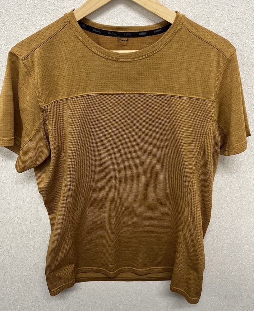 Kuhl Engineered Krew Shirt Mens Medium Gray Short Sleeve Wicking Style 7361