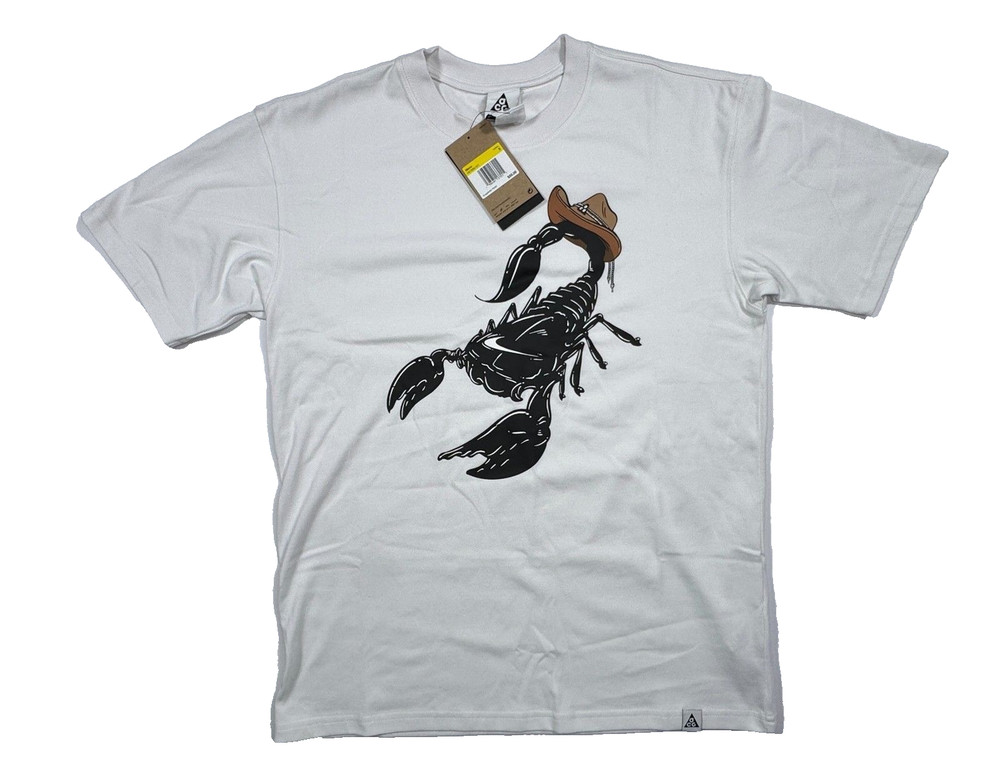 Nike ACG  Scorpion Shirt White Men’s Loose Fit Size Small White HV1290-121