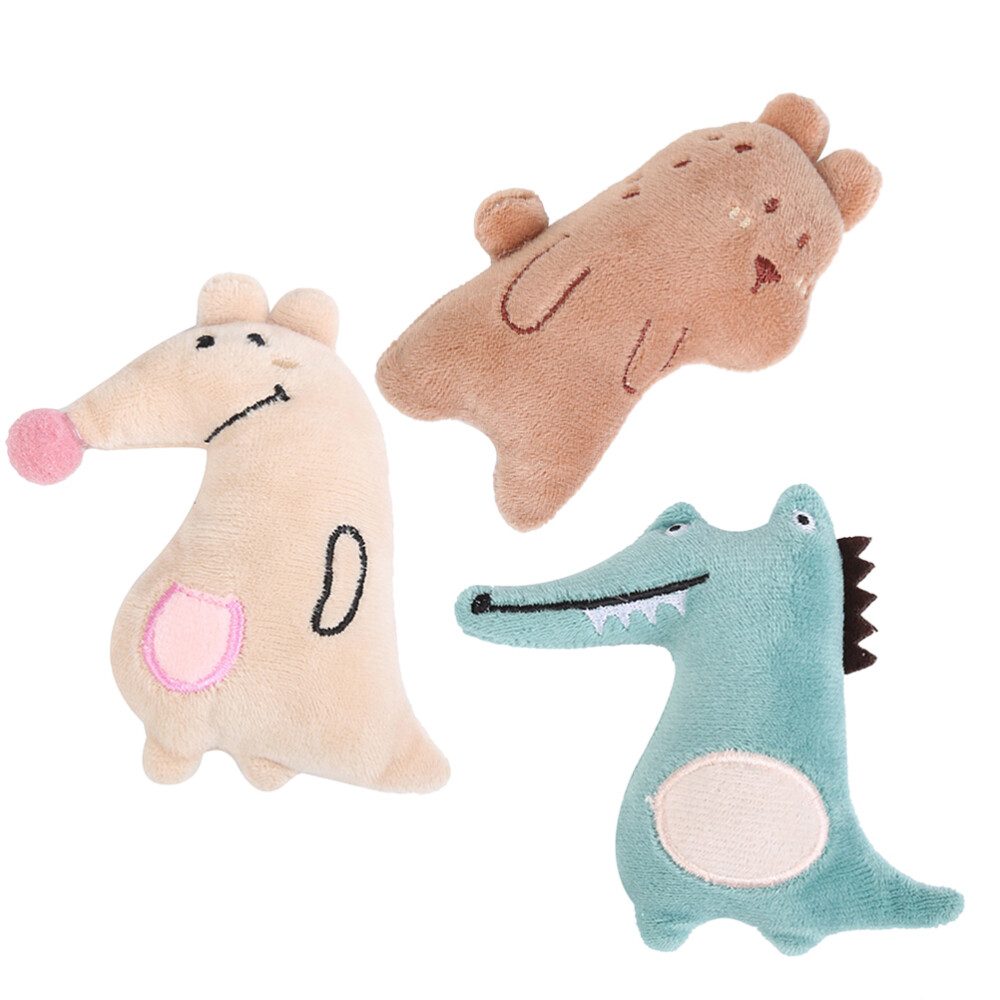 3pcs Pet Toy Cat Scratcher Pillow Cat Teething Toys Cat Bite Toys
