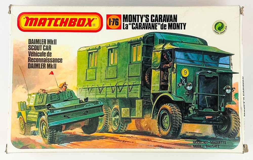 Matchbox 40175 Monty's Caravan with Daimler Mk II Scout Car 1/76 Scale Kit