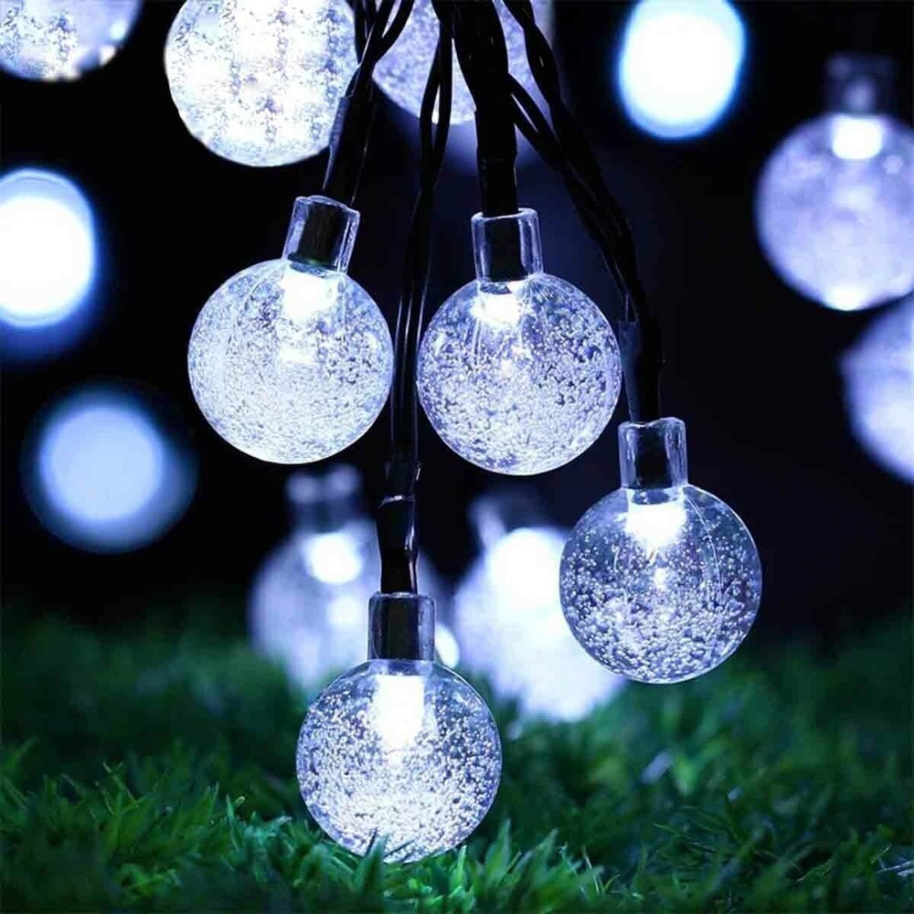 20 LED Outdoor Solar Powered String Lights for Patio Yard Porch Party Decor 16Ft