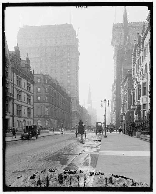 Photo:New York NY St Regis Gotham Hotels 1910s Fifth Avenue Street Scene