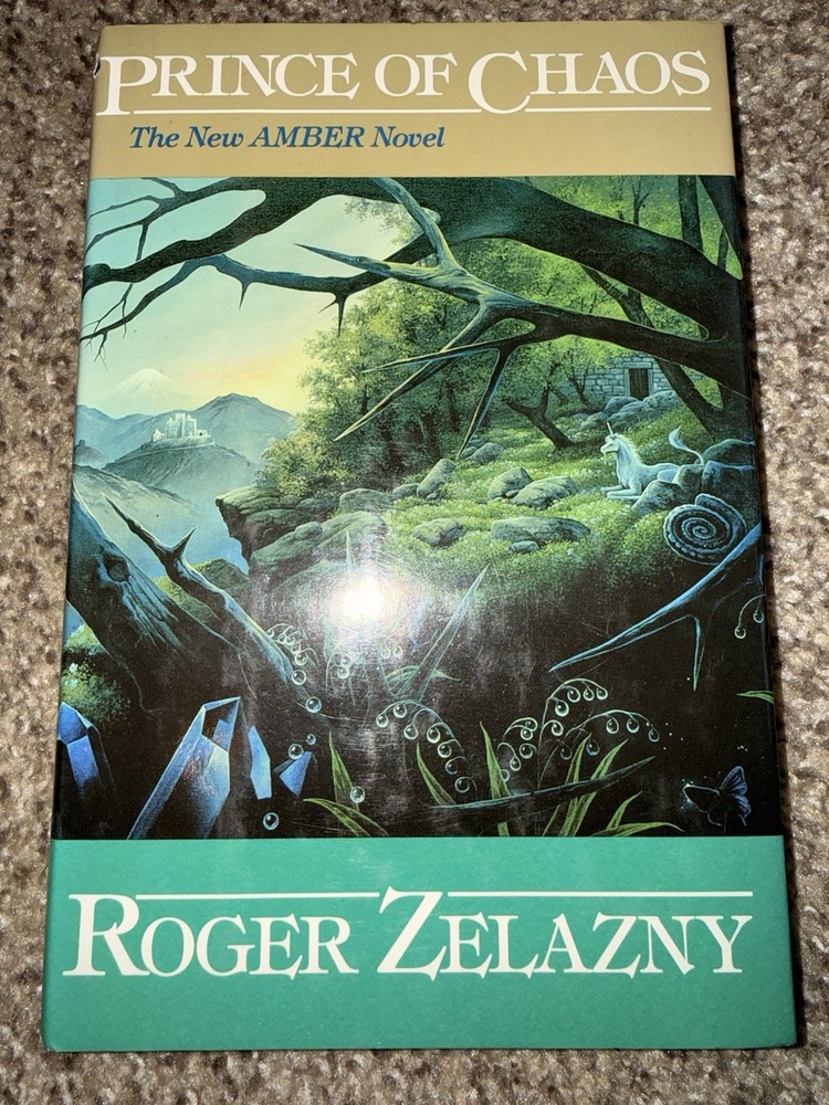Roger Zelazny Prince of Chaos Science Fiction Amber Sci-Fi Novel HC Book