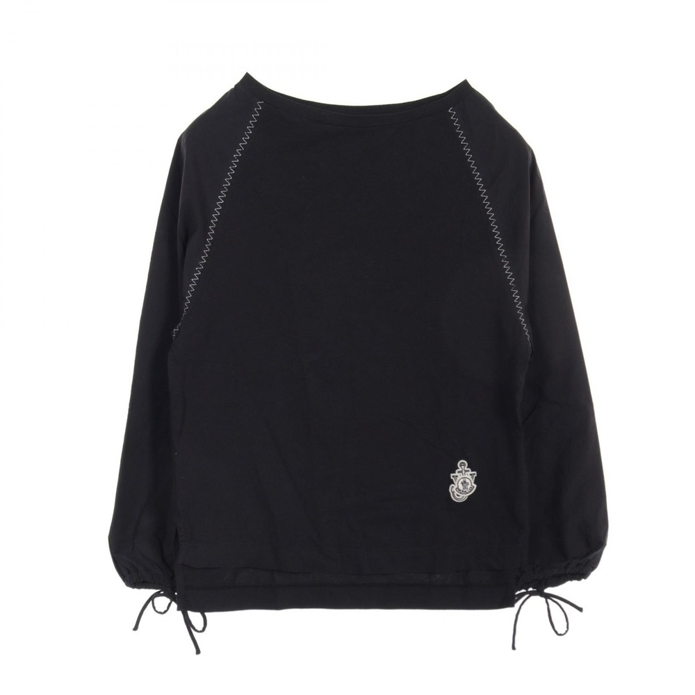 MONCLER GENIUS JW ANDERSON black cotton blouse size S pre-owned