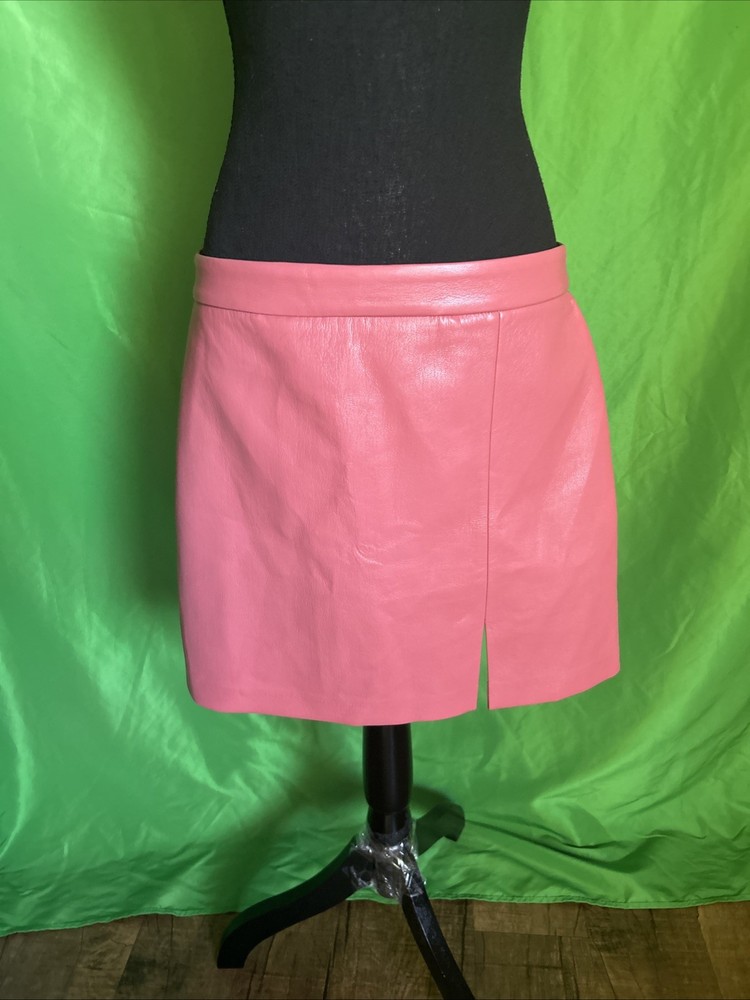 Wilfred Women's Faux Leather Mini Skirt Size 12
