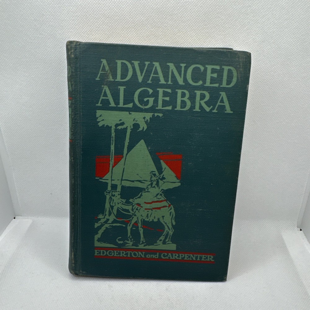 Vintage Advanced Algebra Edgerton And Carpenter w/ *RARE* ANSWER BOOK!