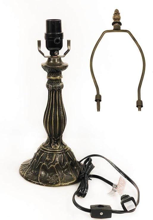 HUIMEIJU Table lamp Base with 10-14 inch lampshade, Tiffany Table lamp Base(C