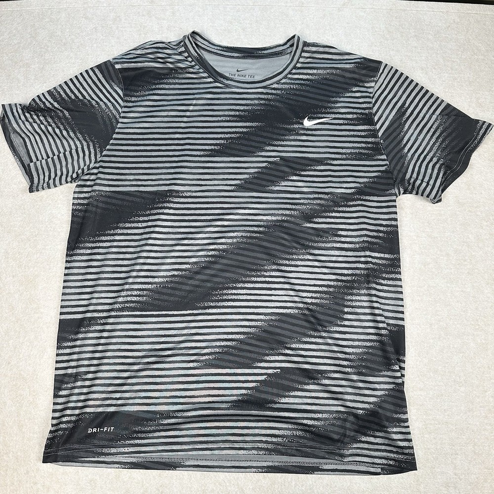 Men’s The Nike Tee Legend All Over Print Shirt XL Dri Fit Running Polyester