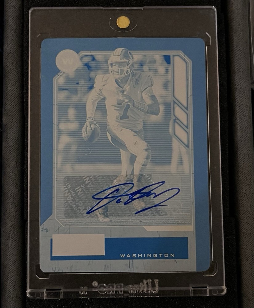 Dwayne Haskins 2020 Panini Playbook Printing Plate Auto 1/1.