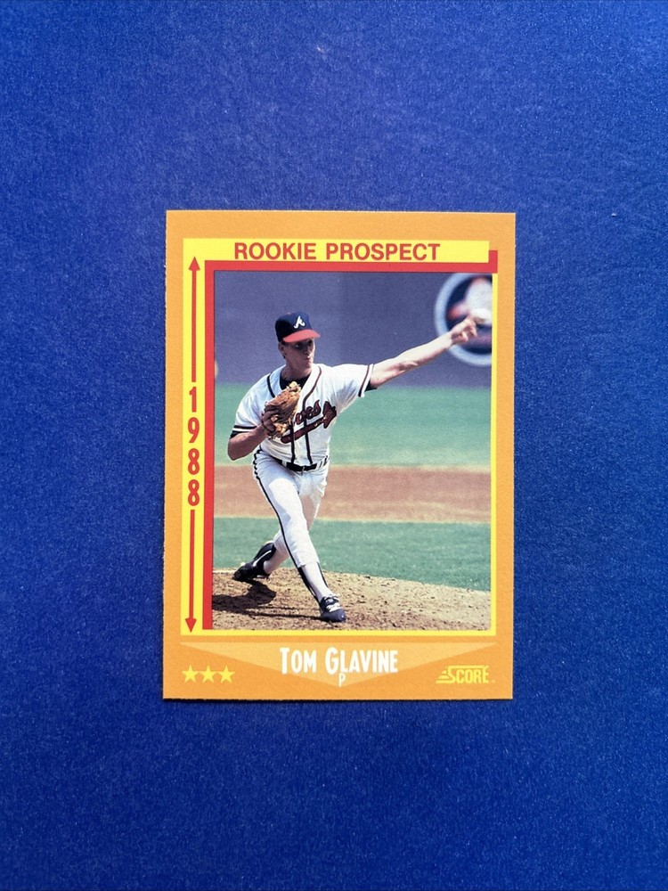 Score 1988 Rookie Prospect Tom Glavine #638 Base Set Atlanta Braves MLB