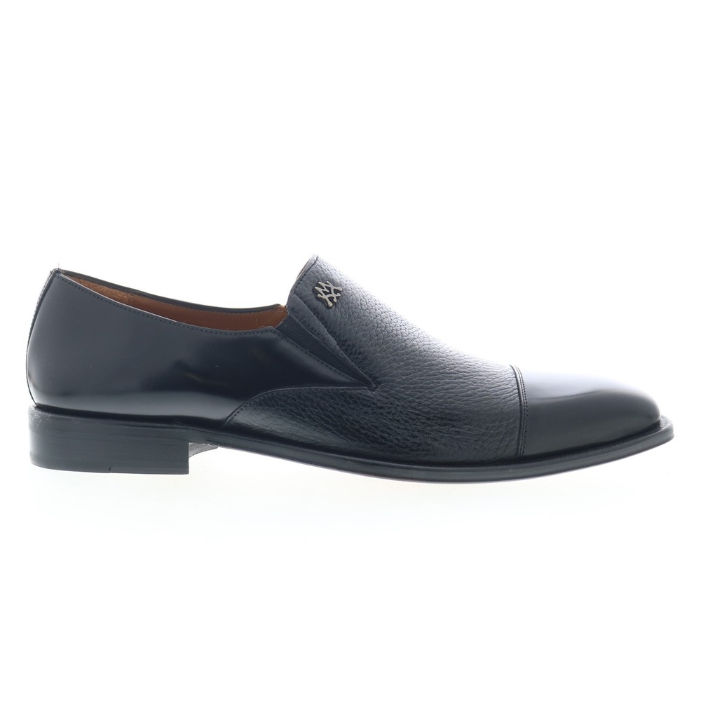 Mezlan Milani Cap Toe Slip On 25145 Mens Black Leather Loafers Casual Shoes 7