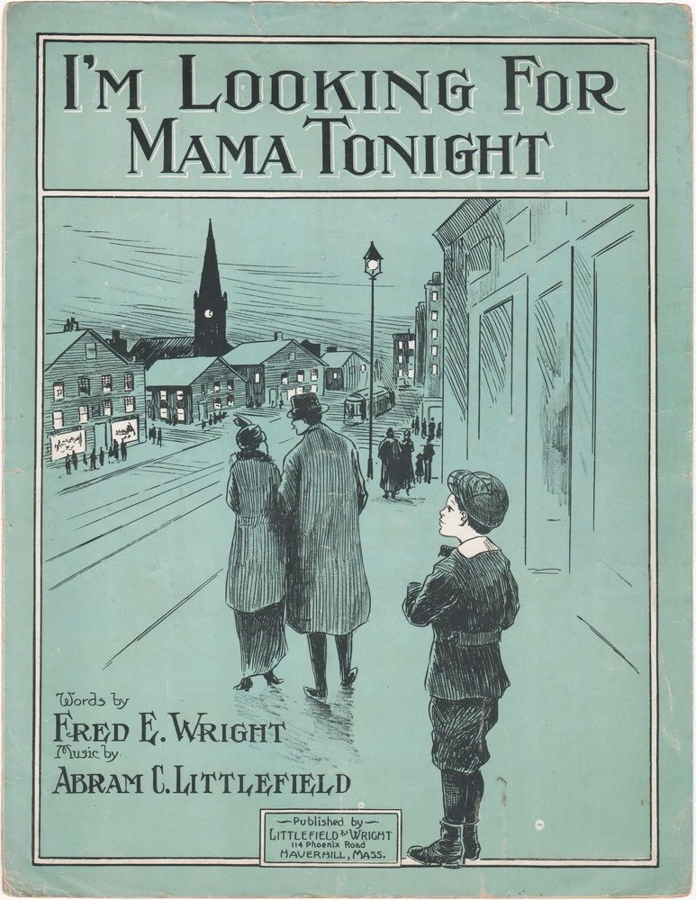 I'm Looking For Mama Tonight   1915   Vintage Sheet Music