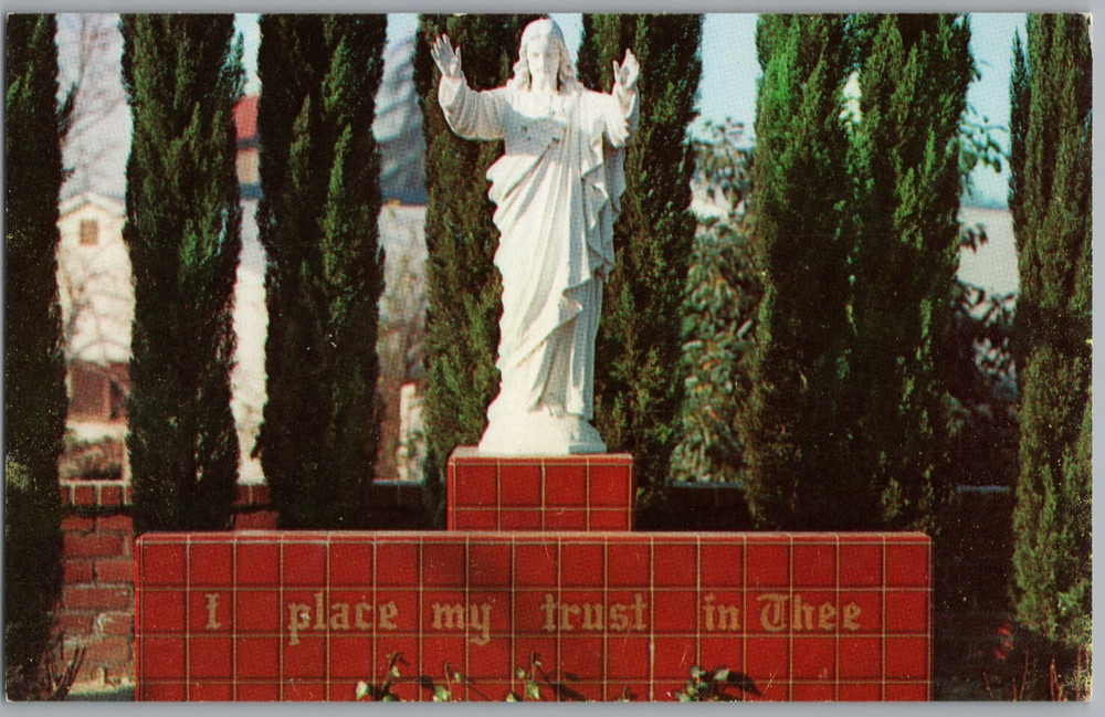 California Duarte Grotto of the Sacred Heart Santa Teresita Hospital Postcard