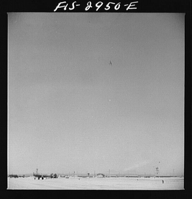 Photo:F-89D Interceptor Squadron Buzzing the Field 1950s Jet Aircraft