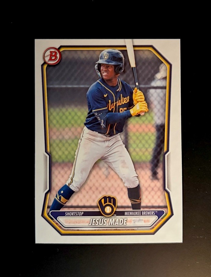 2026 Bowman Prospects Jesus Made #BP-96 Milwaukee Brewers