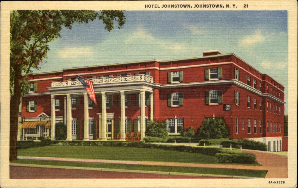 Hotel Johnstown ~ Johnstown New York NY ~ 1930s vintage postcard