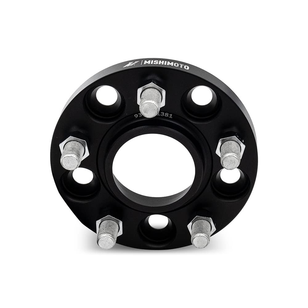 Mishimoto MMWS-004-150BK Wheel Spacers, 5x114.3, 67.1 Center Bore, M12x1.5, 15m