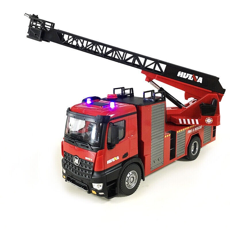 New Huina 1561 RC Fire Truck With Water Sprinkler 1:14 Scale Toy USA Stock