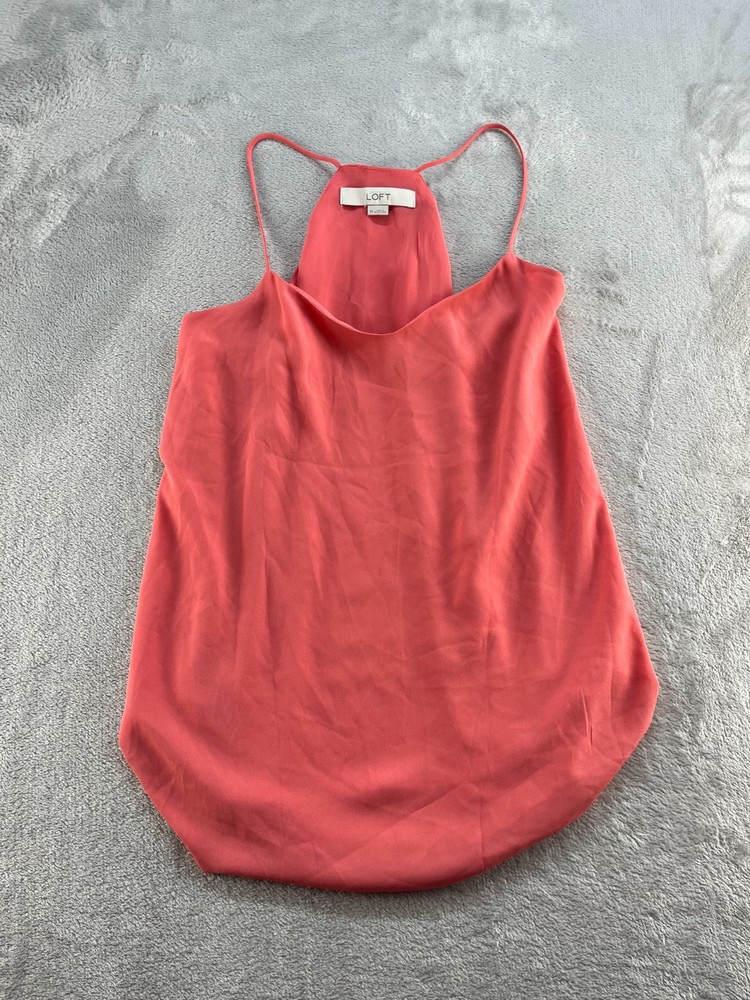 LOFT Cami Tank Top Womens XS Sleeveless Spaghetti Strap Flowy Summer Beach