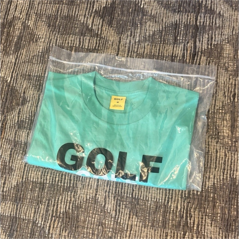 GOLF unisex Green Solid Logo Crew Neck Short Sleeve T-Shirt Size M