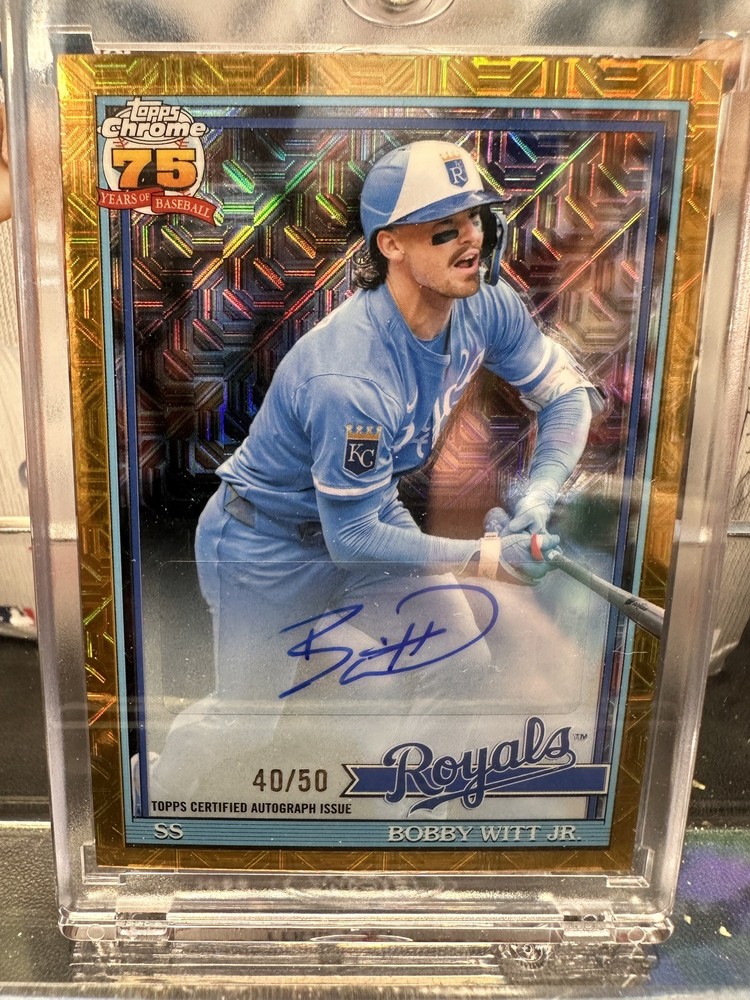 2026 Topps Series 1 - Bobby Witt Jr. Auto Gold Mojo 40/50 #91C-19