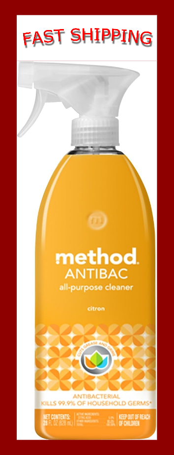 Method Antibacterial All-Purpose Cleaner Spray, Kills 99.9% of Germs, 28 Fl Oz