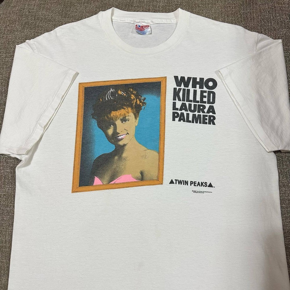 Twin Peaks - Who Killed Laura Palmer white short sleeve T shirt