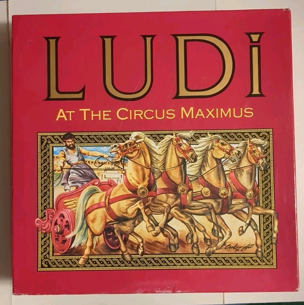 LUDI Circus Maximus Board Game Roman Colosseum Complete